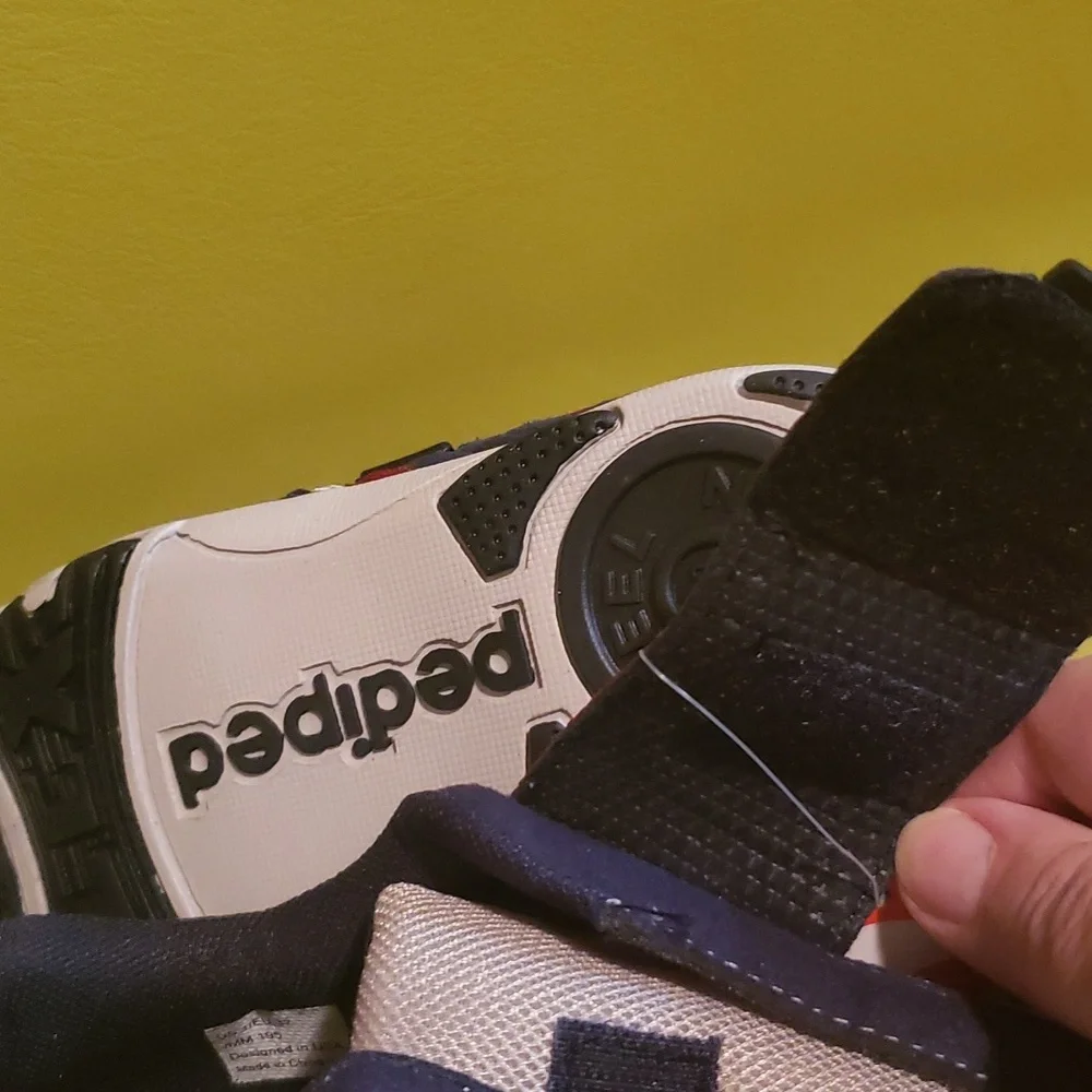 Pediped Adrian Navy Grey Washable Sneakers
